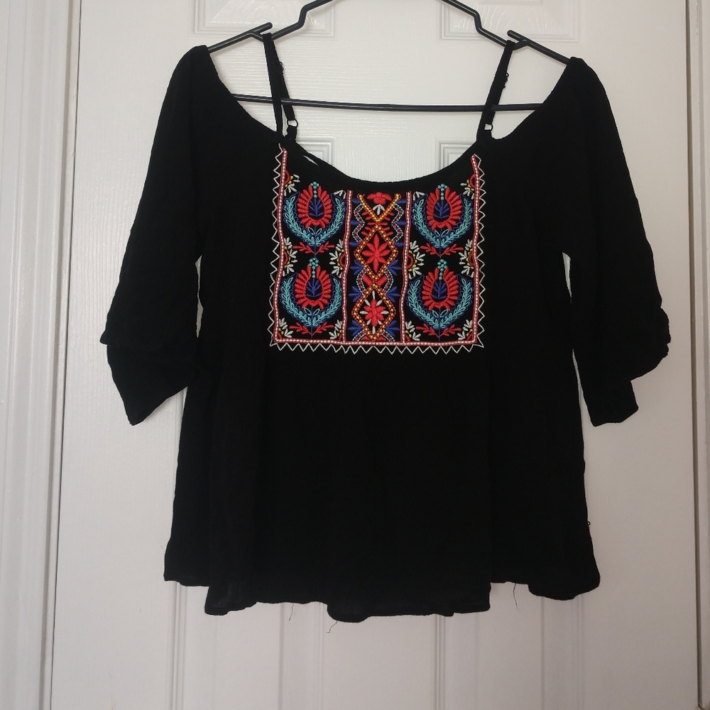 Embroidered top